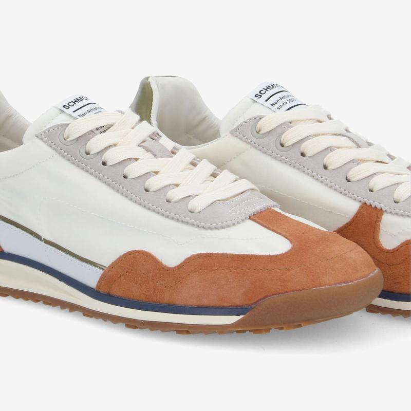 CAMDEN SNEAKER M - NYLON/SUEDE/NAP - OFF WHITE/BROWN/GREEN